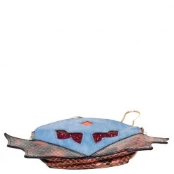 Stella McCartney Multicolor Python Embossed Faux Leather Superhero Chain Clutch For Women -Stella McCartney Sales luxury women stella mccartney used handbags p399593 002