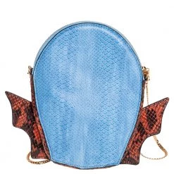 Stella McCartney Multicolor Python Embossed Faux Leather Superhero Chain Clutch For Women -Stella McCartney Sales luxury women stella mccartney used handbags p399593 005
