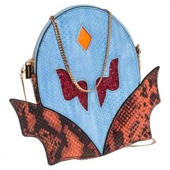 Stella McCartney Multicolor Python Embossed Faux Leather Superhero Chain Clutch For Women -Stella McCartney Sales luxury women stella mccartney used handbags p399593 012