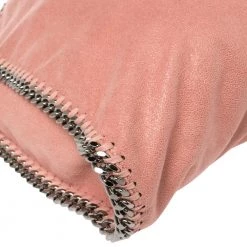 Stella McCartney Light Pink Faux Leather Small Falabella Tote For Women -Stella McCartney Sales luxury women stella mccartney used handbags p403092 003