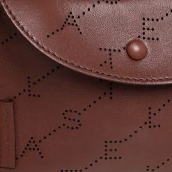 Stella McCartney Brown Monogram Faux Leather Utility Belt Bag For Women -Stella McCartney Sales luxury women stella mccartney used handbags p415402 012