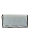 Stella McCartney Blue Faux Leather Falabella Wallet For Women -Stella McCartney Sales luxury women stella mccartney used handbags p418884 002