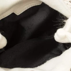 Stella McCartney Cream Faux Fur Tiny Falabella Crossbody Bag For Women -Stella McCartney Sales luxury women stella mccartney used handbags p423227 002