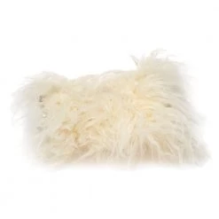 Stella McCartney Cream Faux Fur Tiny Falabella Crossbody Bag For Women -Stella McCartney Sales luxury women stella mccartney used handbags p423227 004