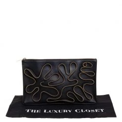 Stella McCartney Black Faux Leather Zipper Embellished Cavendish Clutch For Women 21 Stella McCartney Black Faux Leather Zipper Embellished Cavendish Clutch For Women -Stella McCartney Sales luxury women stella mccartney used handbags p423339 002