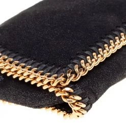 Stella McCartney Black Faux Leather Falabella Clutch For Women -Stella McCartney Sales luxury women stella mccartney used handbags p425687 010