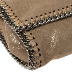 Stella McCartney Beige Faux Leather Falabella Crossbody Bag For Women -Stella McCartney Sales luxury women stella mccartney used handbags p428174 011