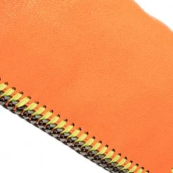 Stella McCartney Neon Orange Faux Leather Falabella Flap Crossbody Bag For Women 17 Stella McCartney Neon Orange Faux Leather Falabella Flap Crossbody Bag For Women -Stella McCartney Sales luxury women stella mccartney used handbags p430536 004