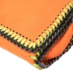 Stella McCartney Neon Orange Faux Leather Falabella Flap Crossbody Bag For Women 23 Stella McCartney Neon Orange Faux Leather Falabella Flap Crossbody Bag For Women -Stella McCartney Sales luxury women stella mccartney used handbags p430536 005