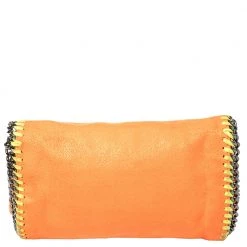Stella McCartney Neon Orange Faux Leather Falabella Flap Crossbody Bag For Women 16 Stella McCartney Neon Orange Faux Leather Falabella Flap Crossbody Bag For Women -Stella McCartney Sales luxury women stella mccartney used handbags p430536 009