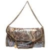 Stella McCartney Multicolor Faux Python Embossed Leather Falabella Tote For Women