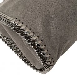 Stella McCartney Grey Faux Leather Mini Falabella Tote For Women -Stella McCartney Sales luxury women stella mccartney used handbags p432237 006