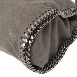 Stella McCartney Grey Faux Leather Mini Falabella Tote For Women -Stella McCartney Sales luxury women stella mccartney used handbags p432237 007