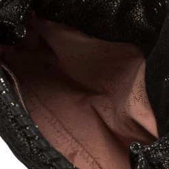 Stella McCartney Metallic Black Faux Suede Falabella Crossbody Bag For Women -Stella McCartney Sales luxury women stella mccartney used handbags p432277 006