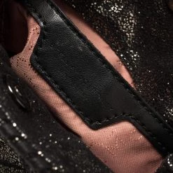 Stella McCartney Metallic Black Faux Suede Falabella Crossbody Bag For Women -Stella McCartney Sales luxury women stella mccartney used handbags p432277 007