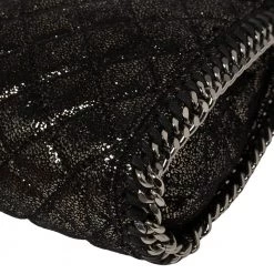 Stella McCartney Metallic Black Faux Suede Falabella Crossbody Bag For Women -Stella McCartney Sales luxury women stella mccartney used handbags p432277 009