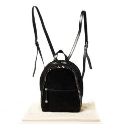 Stella McCartney Black Faux Leather Falabella Backpack For Women -Stella McCartney Sales luxury women stella mccartney used handbags p432302 004