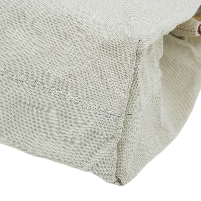 Stella McCartney Beige Canvas Oversized Daisy Clutch For Women 13 Stella McCartney Beige Canvas Oversized Daisy Clutch For Women - Image 11