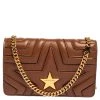Stella McCartney Brown Faux Leather Stella Star Crossbody Bag For Women -Stella McCartney Sales luxury women stella mccartney used handbags p439208 002