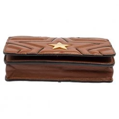 Stella McCartney Brown Faux Leather Stella Star Crossbody Bag For Women -Stella McCartney Sales luxury women stella mccartney used handbags p439208 010