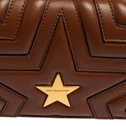 Stella McCartney Brown Faux Leather Stella Star Crossbody Bag For Women -Stella McCartney Sales luxury women stella mccartney used handbags p439208 011