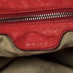 Stella McCartney Red Faux Suede Small Falabella Tote For Women 20 Stella McCartney Red Faux Suede Small Falabella Tote For Women -Stella McCartney Sales luxury women stella mccartney used handbags p441541 007