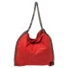 Stella McCartney Red Faux Suede Small Falabella Tote For Women -Stella McCartney Sales luxury women stella mccartney used handbags p441541 012
