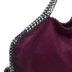 Stella McCartney Purple Shaggy Deer Falabella Shoulder Bag For Women 24 Stella McCartney Purple Shaggy Deer Falabella Shoulder Bag For Women -Stella McCartney Sales luxury women stella mccartney used handbags p44289 007