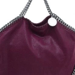 Stella McCartney Purple Shaggy Deer Falabella Shoulder Bag For Women 25 Stella McCartney Purple Shaggy Deer Falabella Shoulder Bag For Women -Stella McCartney Sales luxury women stella mccartney used handbags p44289 008