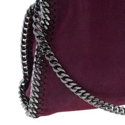 Stella McCartney Purple Shaggy Deer Falabella Shoulder Bag For Women 27 Stella McCartney Purple Shaggy Deer Falabella Shoulder Bag For Women -Stella McCartney Sales luxury women stella mccartney used handbags p44289 010