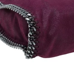 Stella McCartney Purple Shaggy Deer Falabella Shoulder Bag For Women 29 Stella McCartney Purple Shaggy Deer Falabella Shoulder Bag For Women -Stella McCartney Sales luxury women stella mccartney used handbags p44289 012