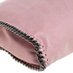 Stella McCartney Pink Faux Suede Small Falabella Tote For Women -Stella McCartney Sales luxury women stella mccartney used handbags p448289 010