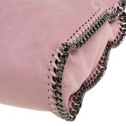 Stella McCartney Pink Faux Suede Small Falabella Tote For Women -Stella McCartney Sales luxury women stella mccartney used handbags p448289 011