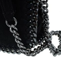 Stella McCartney Black Falabella Shaggy Deer Messenger Bag For Women -Stella McCartney Sales luxury women stella mccartney used handbags p46377 009