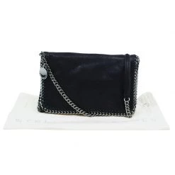 Stella McCartney Black Falabella Shaggy Deer Messenger Bag For Women -Stella McCartney Sales luxury women stella mccartney used handbags p46377 016