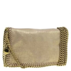 Stella McCartney Gold Falabella Crossbody Bag For Women -Stella McCartney Sales luxury women stella mccartney used handbags p46380 003