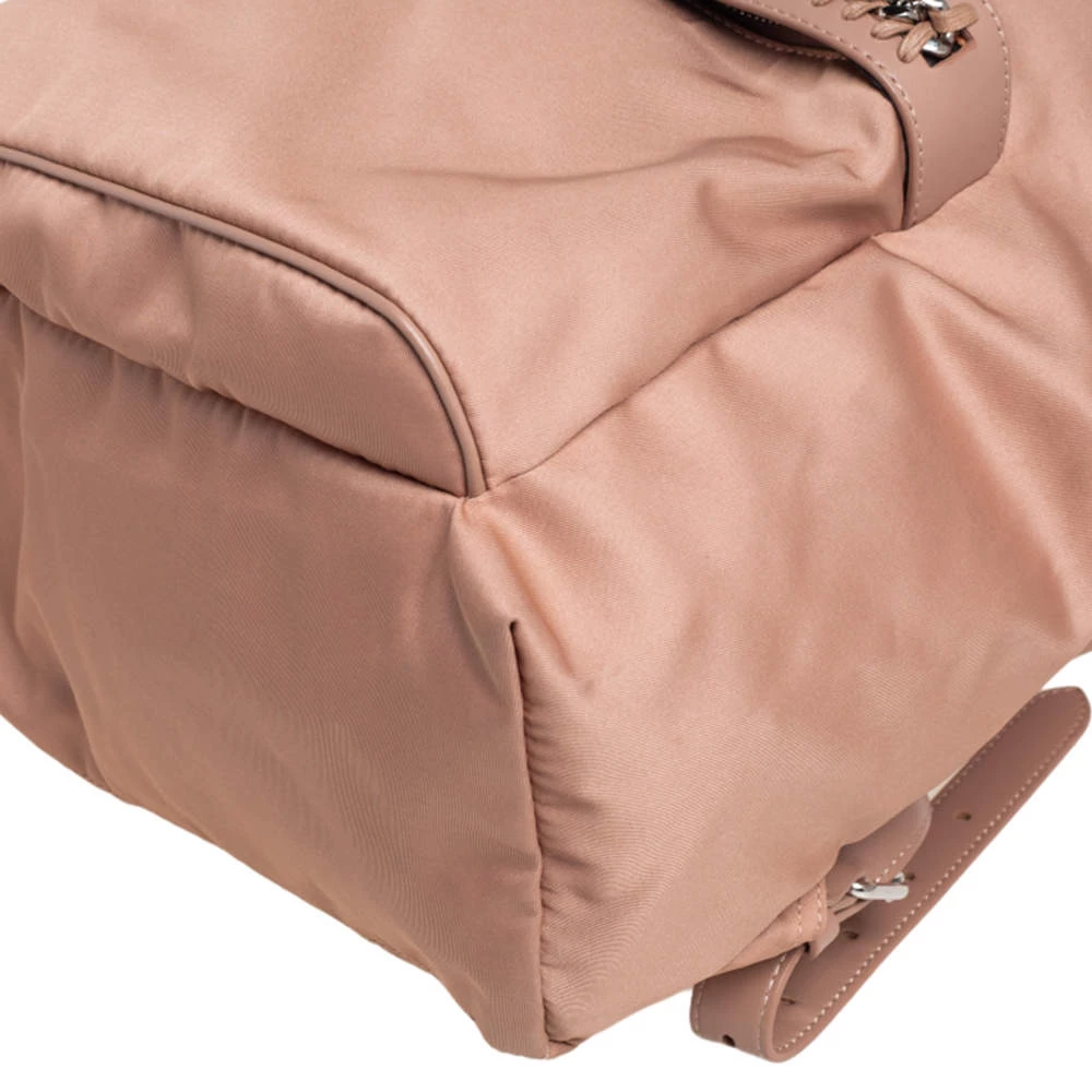 Stella McCartney Beige Nylon And Faux Leather Falabella Backpack For Women 14 Stella McCartney Beige Nylon And Faux Leather Falabella Backpack For Women - Image 12