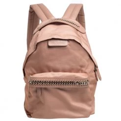 Stella McCartney Beige Nylon And Faux Leather Falabella Backpack For Women
