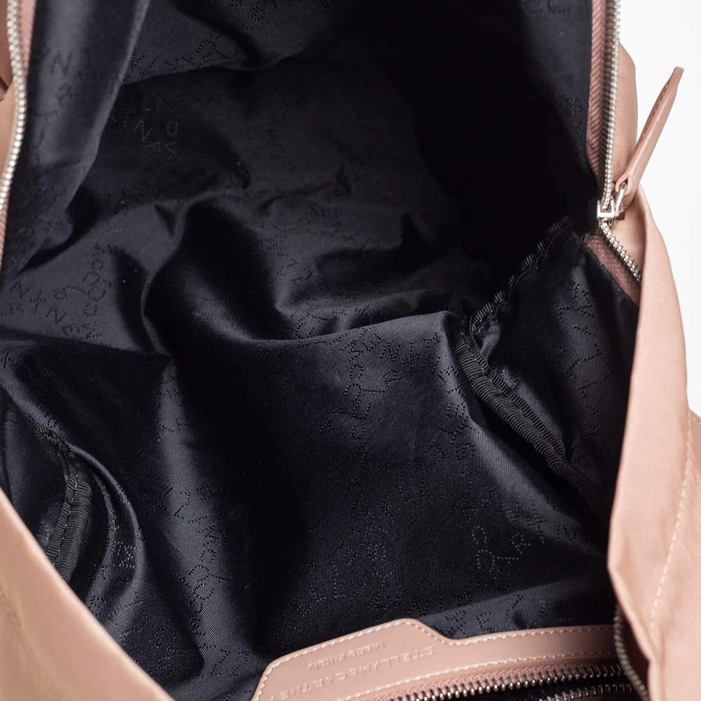 Stella McCartney Beige Nylon And Faux Leather Falabella Backpack For Women 9 Stella McCartney Beige Nylon And Faux Leather Falabella Backpack For Women - Image 7