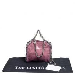 Stella McCartney Purple Faux Leather Tiny Falabella Shoulder Bag For Women -Stella McCartney Sales luxury women stella mccartney used handbags p466290 004