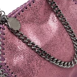 Stella McCartney Purple Faux Leather Tiny Falabella Shoulder Bag For Women -Stella McCartney Sales luxury women stella mccartney used handbags p466290 005