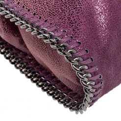 Stella McCartney Purple Faux Leather Tiny Falabella Shoulder Bag For Women -Stella McCartney Sales luxury women stella mccartney used handbags p466290 007