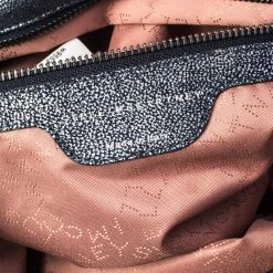 Stella McCartney Metallic Blue Faux Leather Small Falabella Tote For Women 22 Stella McCartney Metallic Blue Faux Leather Small Falabella Tote For Women -Stella McCartney Sales luxury women stella mccartney used handbags p471320 011