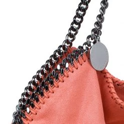 Stella McCartney Orange Faux Leather Falabella Tote For Women -Stella McCartney Sales luxury women stella mccartney used handbags p47177 006