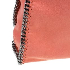 Stella McCartney Orange Faux Leather Falabella Tote For Women -Stella McCartney Sales luxury women stella mccartney used handbags p47177 008