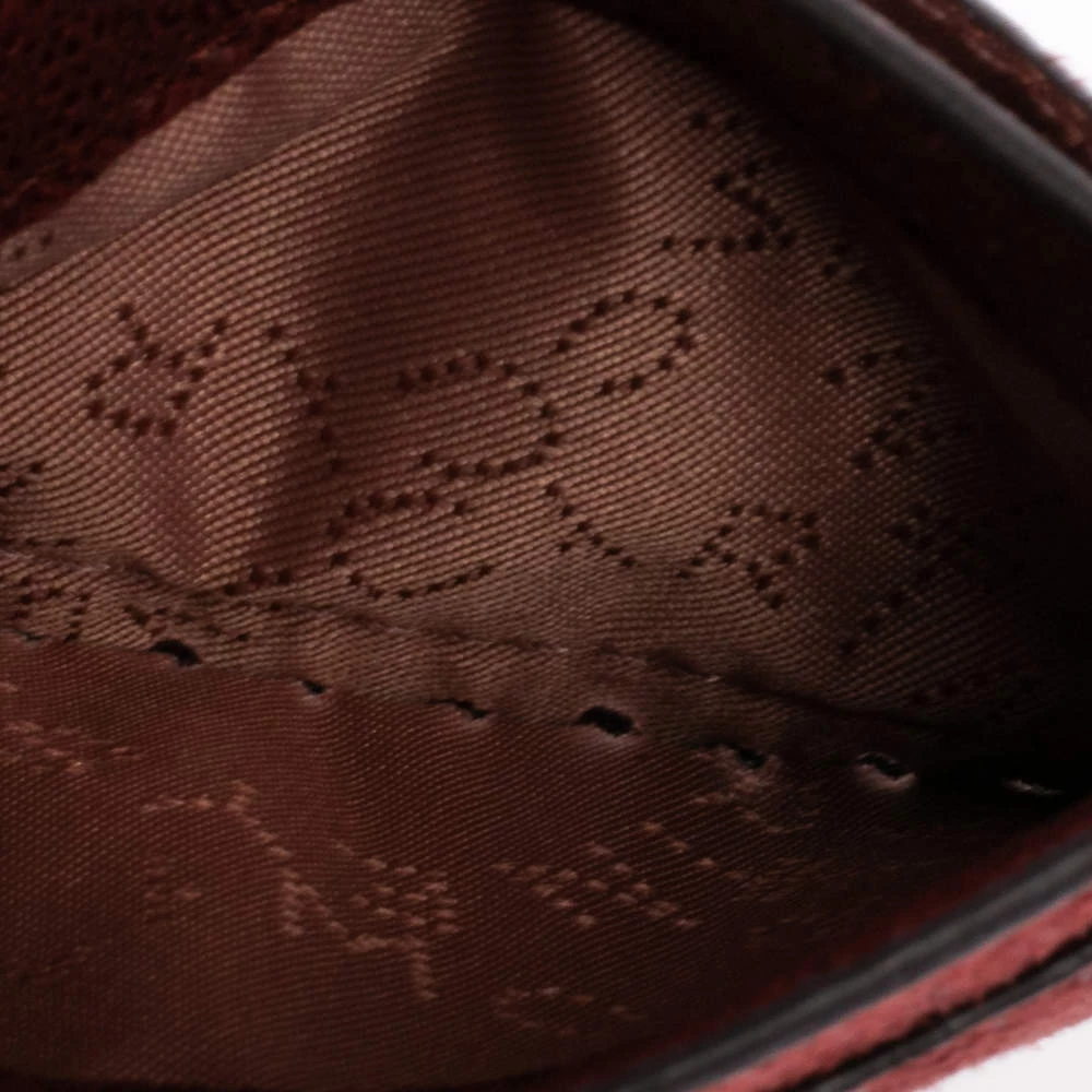 Stella McCartney Maroon Faux Leather Card Holder For Women 4 Stella McCartney Maroon Faux Leather Card Holder For Women - Image 2