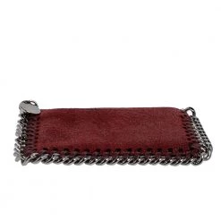 Stella McCartney Maroon Faux Leather Card Holder For Women 18 Stella McCartney Maroon Faux Leather Card Holder For Women -Stella McCartney Sales luxury women stella mccartney used handbags p471794 008