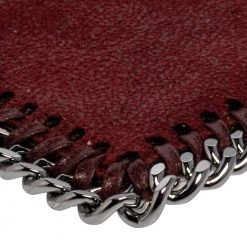 Stella McCartney Maroon Faux Leather Card Holder For Women 22 Stella McCartney Maroon Faux Leather Card Holder For Women -Stella McCartney Sales luxury women stella mccartney used handbags p471794 009