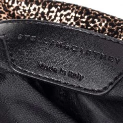 Stella McCartney Gold Faux Suede Falabella Shoulder Bag For Women -Stella McCartney Sales luxury women stella mccartney used handbags p472987 001