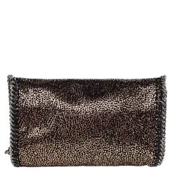 Stella McCartney Gold Faux Suede Falabella Shoulder Bag For Women -Stella McCartney Sales luxury women stella mccartney used handbags p472987 011